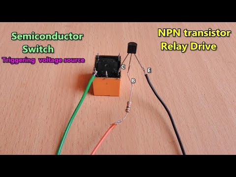 NPN Transistor Based DC Relay Drive Make | Triggering Source (+) Voltage | Method-1| POWER GEN