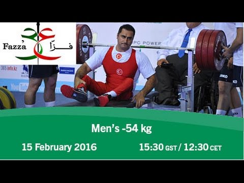 Men's -54 kg | 2016 IPC Powerlifting World Cup Dubai