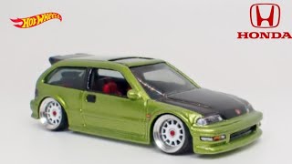 Key Lime Pie Honda Civic Hatchback Custom Hot Wheels