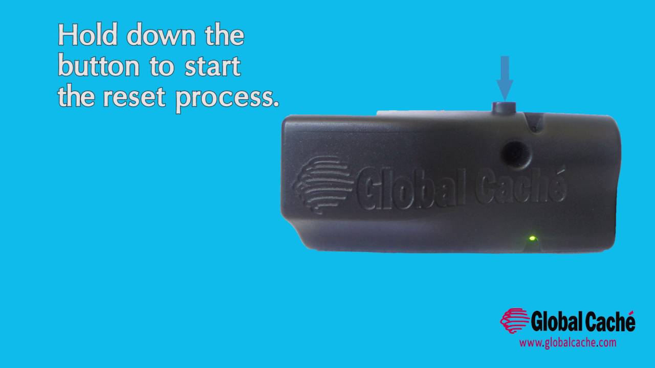 How to Reset a Global Cache' Flex Unit to Factory Defaults