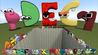 BIG HOLE DESTROY ALL 3D ALPHABET LORE TRANSFORMATION FAMILY in Garry's Mod