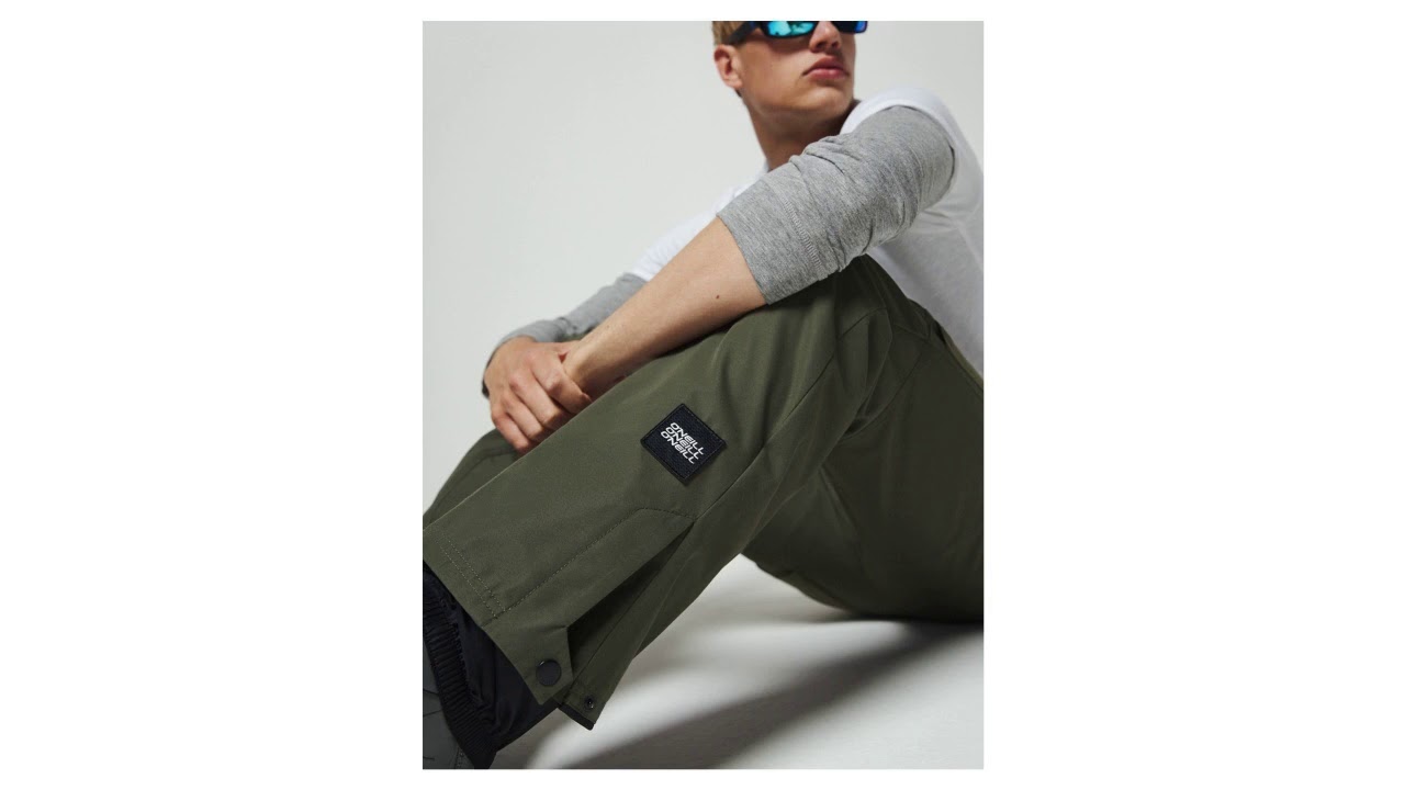 O'Neill UTLY Pantaloni Da Neve Uomo, Slim Fit, Con Rinforzi E Ghette Per Scarponi, Tasche Porta Skipass, Ideali Per Sci E Snowboard