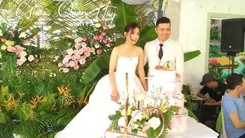 Cơ sở nấu tiệc cưới tình thương đại tiệc cưới vu quy ở ấp 5 nhà của chị Chi Trần tiệc cưới 30 mâm 