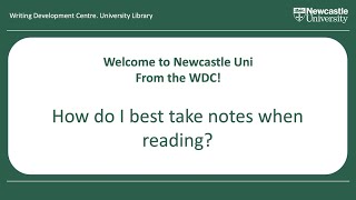 Methods of Note taking - Note taking in lectures and tutorials - LibGuides  at University of Newcastle Library