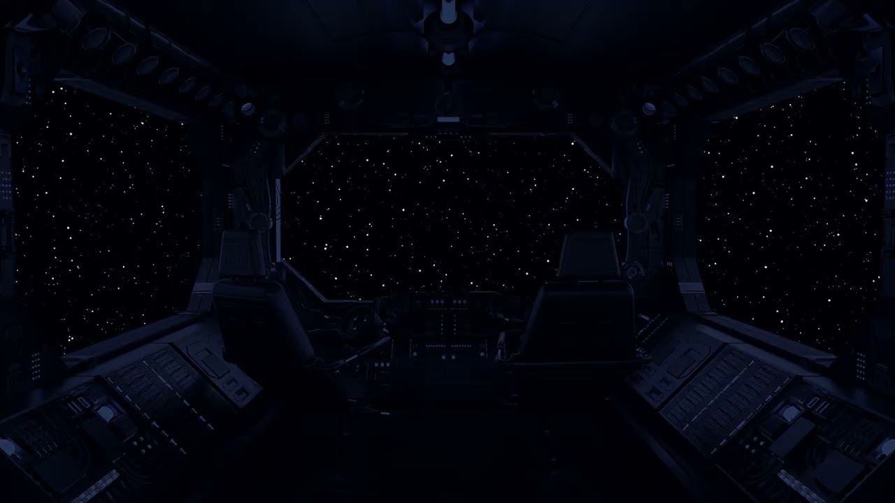 Spaceship Sleeping Quarters | Sleep in space | White noise | Long Travel in Cozy Bedroom