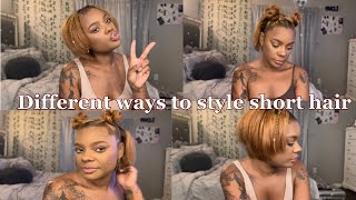 6 different ways to style your short hair