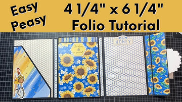 4 1/4" x 6 1/4" Super Easy Folio Tutorial #not2shabbyshop