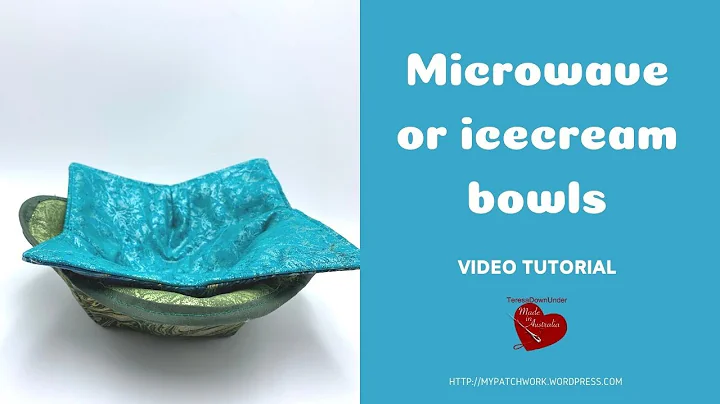 Icecream or microwave quilted bowls - video tutorial