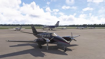 First flight in the Black Square Piston Duke in Flight Simulator 2024