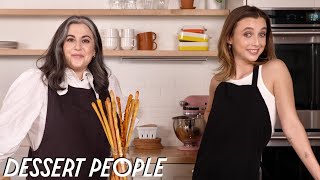 Emma Chamberlain Makes Breadsticks With Claire Saffitz Dessert People