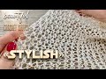 Вяжем узор крючком "STYLISH" для джемпера 🌟/ Beautiful Crochet Stitch Pattern