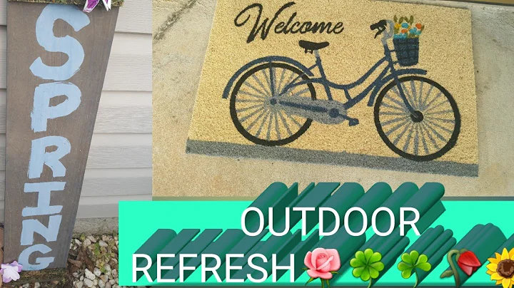 OUTDOOR SPRING DECOR/HOW TO REFRESH OUTDOOR AREA ON A BUDGET/2020