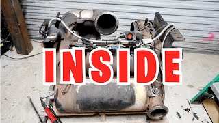 One Box Freightliner/Detroit DPF/SCR Inside Look, Parts Function, Sensors, & Possible Failures