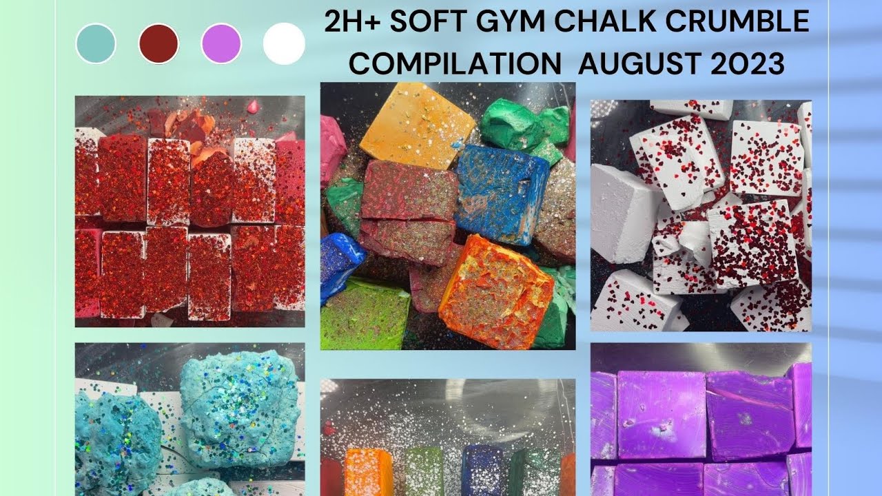 2H SOFT GYM CHALK CRUMBLE COMPILATION | AUGUST 2023 | ODDLY SATISFYING ...