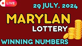 Maryland Midday Lottery Results For - 29 Jul, 2024 - Pick 3 - Pick 4 - Pick 5 - Powerball -Cash4life