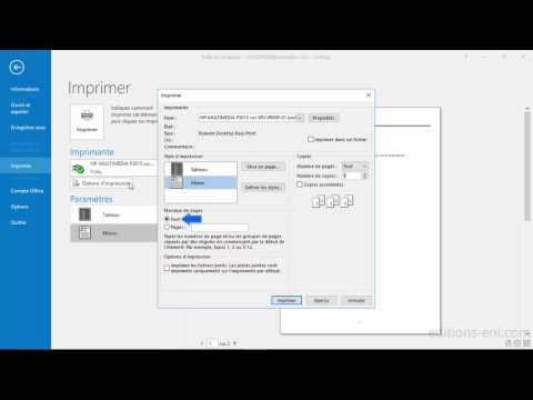Vidéo: Comment imprimer en paysage dans Outlook ?