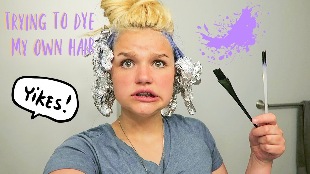 TRYING TO DYE MY HAIR!!! *GOES WRONG!* YouTube