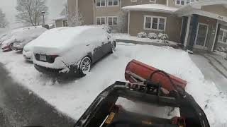 More toro dingo 1000 sidewalk snow clean up