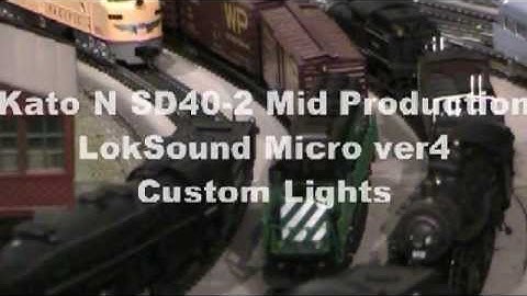 TopHobbyTrains Kato N Scale SD40-2 Diesel DCC Sound installation ESU LokSound Micro ver4
