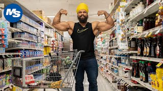 Grocery Shopping With India's First Classic IFBB Pro | Biki Singh