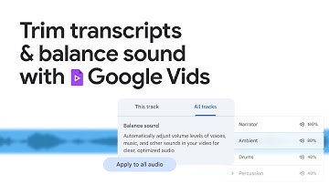 Editing made easy with transcript trim and balance sound