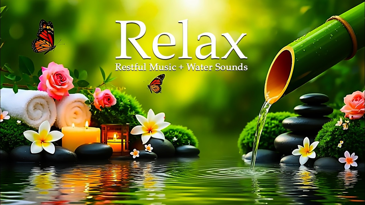 Calm Piano with Water Sounds 🌿 Relax Anxiety and Sleep Deeply