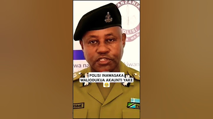 POLISI INAWASAKA WALIODUKUA AKAUNTI YAKE🥺 #breaking #POLISI