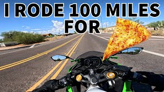 I RODE 100 MILES FOR PIZZA