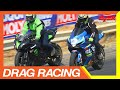 Suzuki GSXR 600 vs Kawasaki Ninja ZX6R 636 🔥 DRAG RACING 🔥 DUELO DE MOTOS 🏍🚦🏍