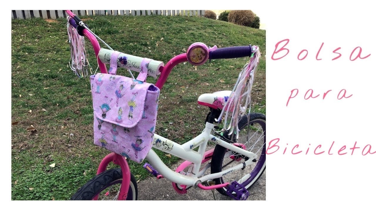 pink saddle bolsa bike