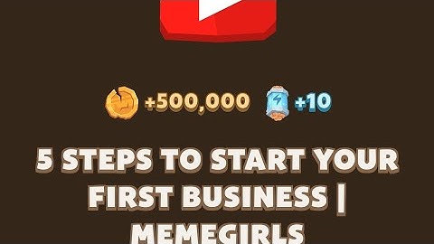5 Steps to Start Your First Business | MemeGirls video code | Memefi YouTube video code