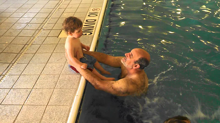 Levi and Papa- splashin'