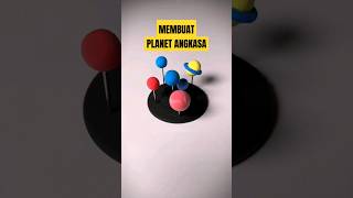 Membuat mainan planet angkasa #craftstutorial #kontenanak2 #mainananak #craftermania #shorts #planet