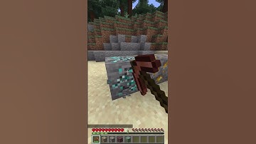 KUN JE DIAMANTEN GRAVEN MET EEN KOPEREN HOEKHOUT!? ##minecraft #shorts #minecraftshorts