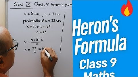 Heron’s Formula Class 9 Maths 🔥 (Part 1) | Chapter 10 Easy Explanation with Examples #maths 