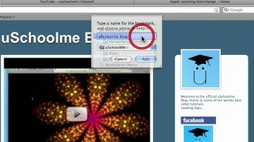 Learn Safari 4 - How To Create Bookmark Bar Folders @ uSchoolme