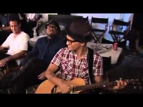 YouTube Bruno Mars & Philip Lawrence sing for BOB