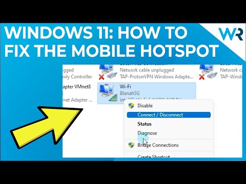 How to fix mobile hotspot not working in Windows 11