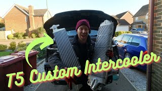 VW T5 Transporter  Making my own CUSTOM Intercooler upgrade