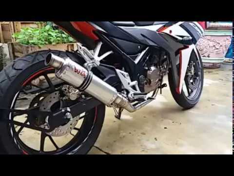 Modifikasi Standart Honda New CBR 150 R 2016. Knalpot e 