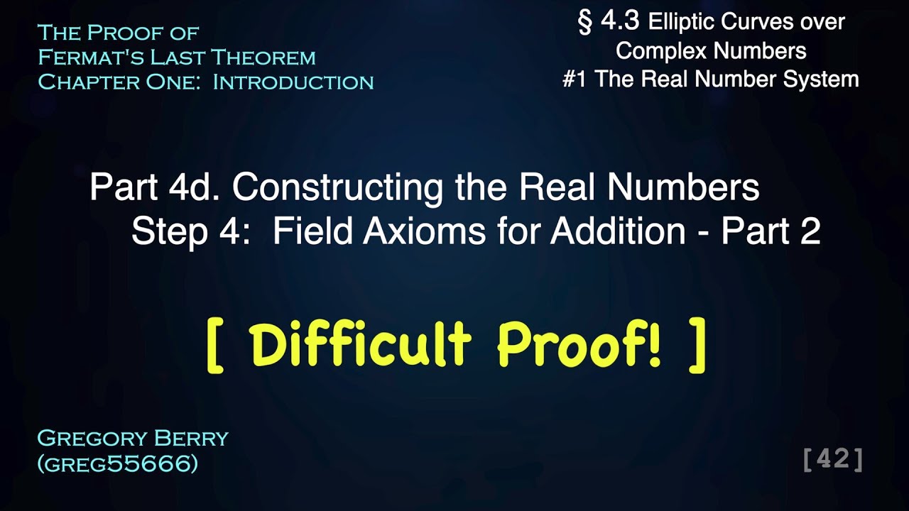 Dedekind Cuts - Constructing the Real Numbers (Part 4 - Step 4 #2) #4.3