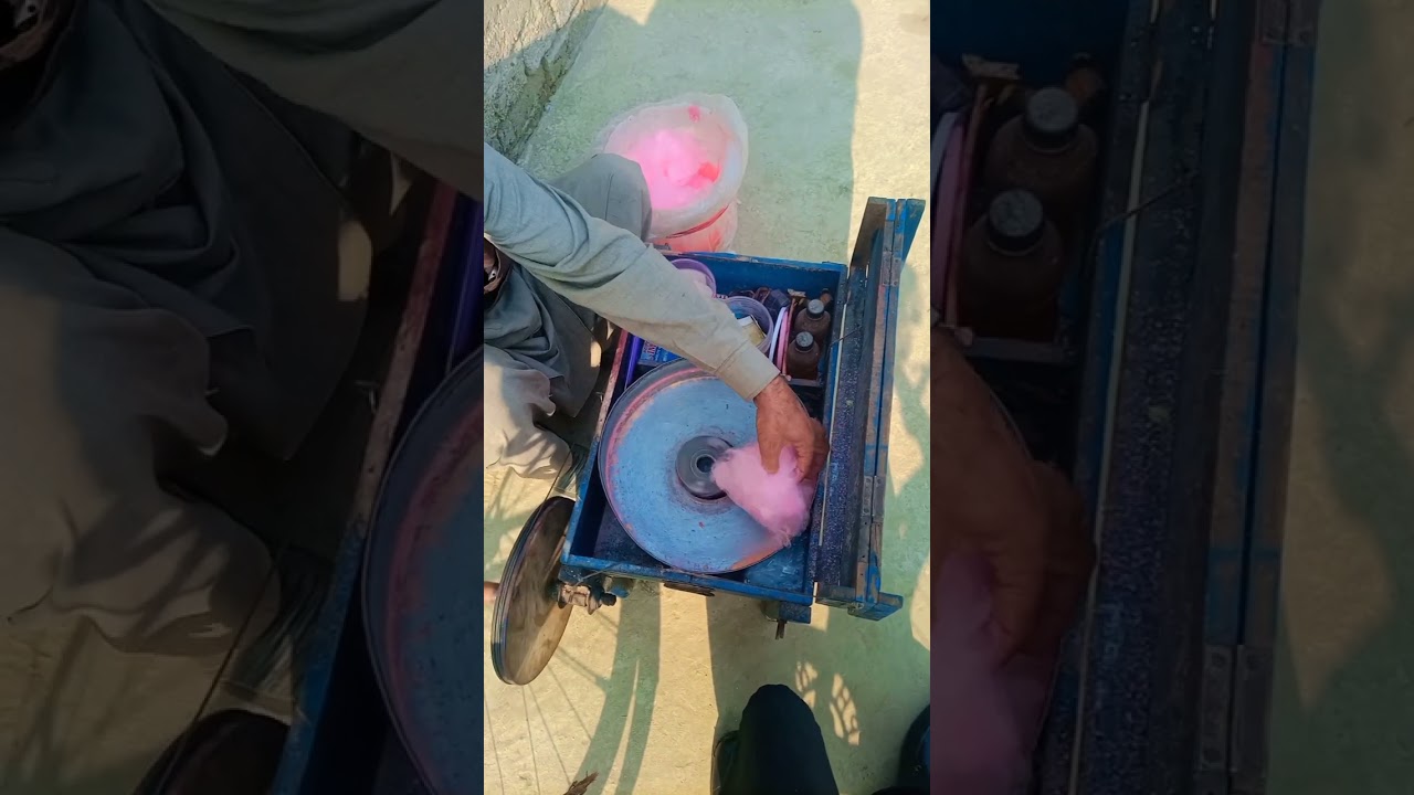 Chini Ka Lacha | Cotton Candy at Mcian | Sugar Candy Recipe with PakScenery 🍭