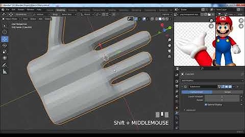 Modeling SUPER MARIO in Blender 2.91 -  Part13