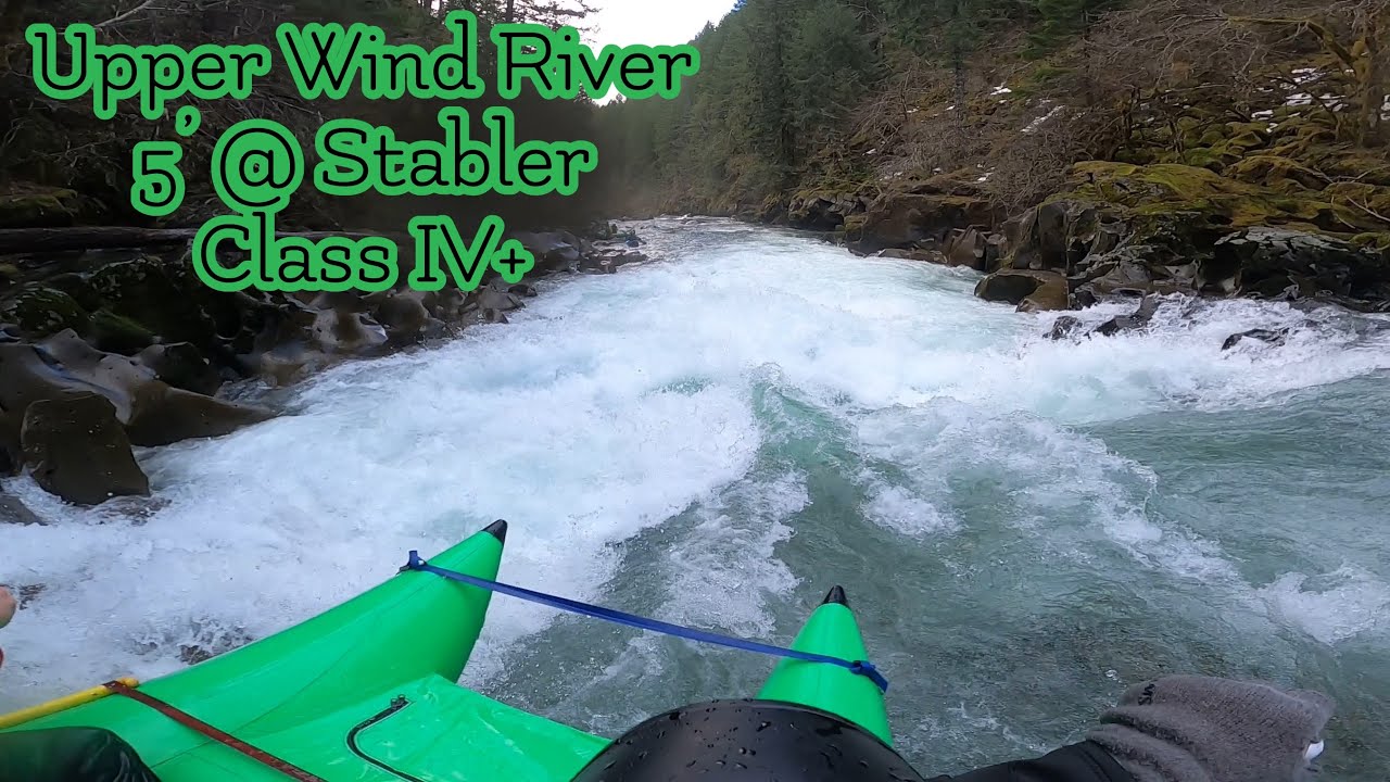 Wind Raft Upper Wind Rafting - 5 feet @ Stabler - YouTube