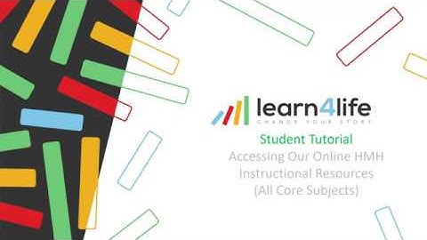 Student Tutorial Accessing Our Online HMH Instructional Resources All Core Subjects