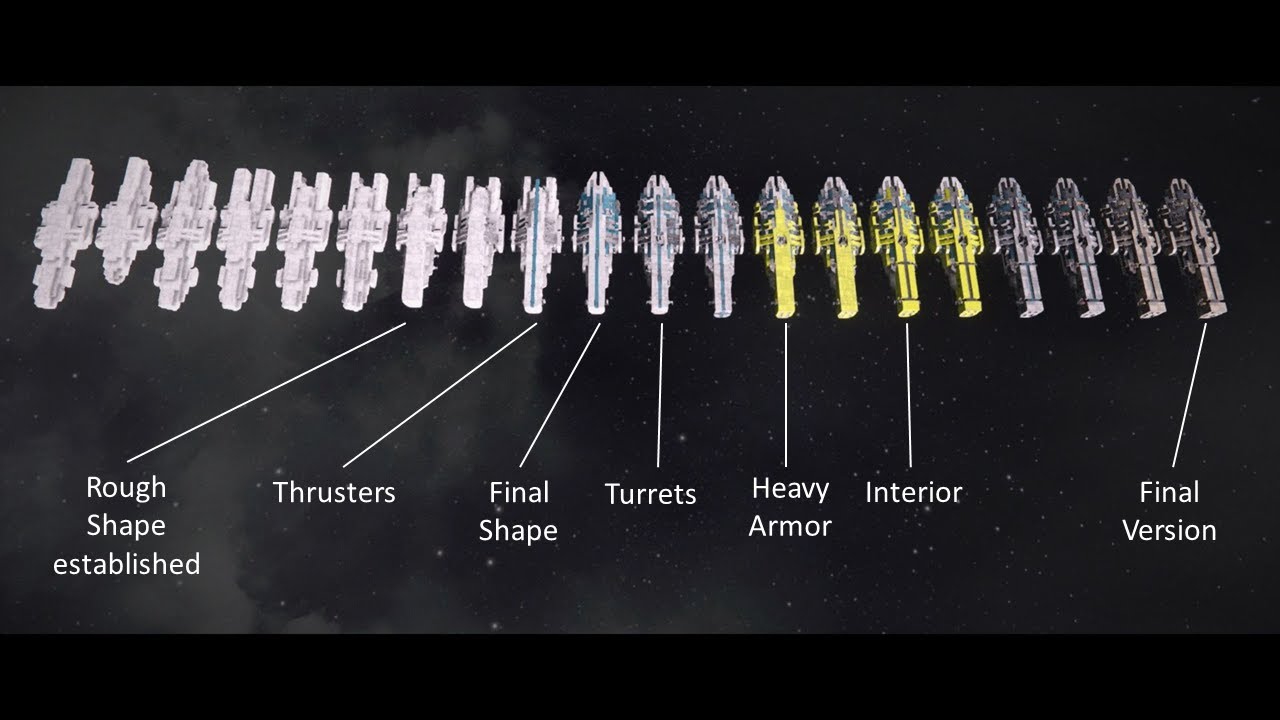 Space Engineers: Evolution of a Frigate - YouTube