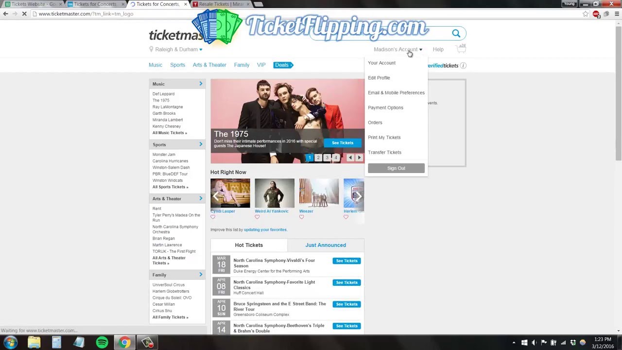 can you make money buying and selling tickets on ticketmaster