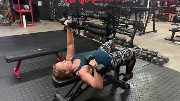 DB Bench Press with Static Hold (up position)