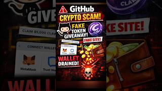 🚨 GitHub Crypto Scam! Fake Token Drains Wallets 💸 #Crypto #GitHub #Scam #Web3 #Security