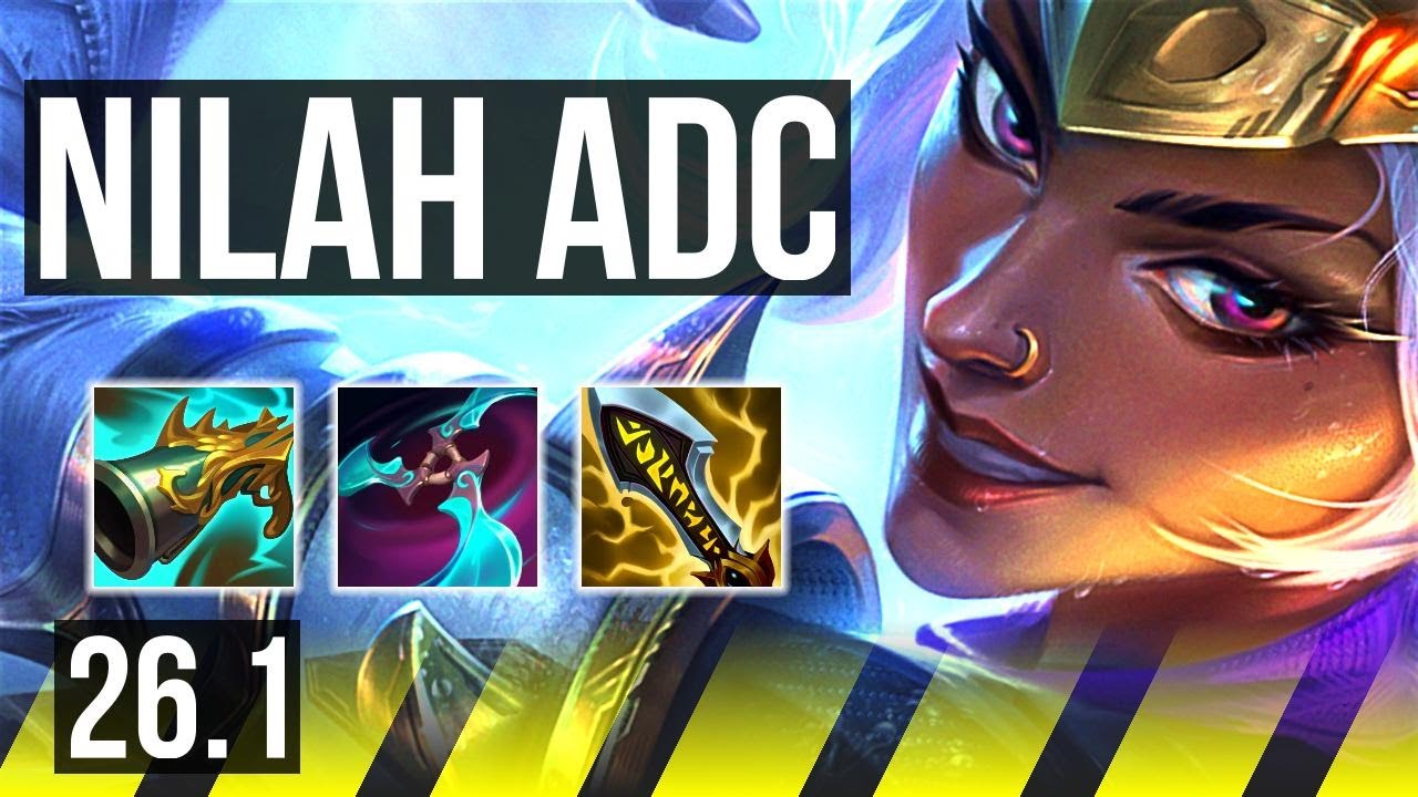 Watch Nilah & Milio outplay Jinx & Zyra in Korean Diamond! 
Highlights: Good KDA: 9/1/5. 
Learn what runes to use, what items to build, understand how to lane, teamfight, and outplay your opponents as #Nilah. 
/// #LeagueOfLegends high elo replay 
 
Thank you for watching! 
Did you learn something new? Share it in the comments! 
If you liked this video, please leave a thumbs up, if you disliked it, be sure to give me feedback in the comments. I appreciate your support! 
 
~~~| DOMISUMREPLAY |~~~ 
High elo replays for every role and champion. Improve your gameplay. Many uploads per day. 
 
~~~| WATCH MORE |~~~ 
Main channel: https://www.youtube.com/channel/UChkYqBSmrYsPjOTK2N4pdWg?sub_confirmation=1 
Nilah channel: https://www.youtube.com/channel/UCUYtNuXtsP83vyrsKgAHWtQ?sub_confirmation=1 
 
More replays of: 
- Nilah vs Jinx: https://www.youtube.com/playlist?list=PLJ_oXvHTRwlpNfFtVS_FNW9NFVyY9PZax 
- Nilah with Milio: https://www.youtube.com/playlist?list=PLJ_oXvHTRwloLnnytcaQ8OABmXtvjCAQC 
- Nilah ADC: https://www.youtube.com/playlist?list=PLJ_oXvHTRwlpn8-G0KUciiGWMLsq07Iip 
- Nilah: https://www.youtube.com/playlist?list=PL-TM5XNBRKzT9-uTTnNuPiD4MtCc-LelF 
 
~~~| MATCH INFO |~~~ 
GAME TYPE: Ranked Solo/Duo 5v5 
REGION: KR 
AVERAGE RANK: Diamond II 
SEASON: Season 2026 
PATCH: 26.1 
 
~~~| SPECTATED PLAYER |~~~ 
CHAMPION: Nilah 
RANK: Diamond IV 
RIOT ID: 겨 운 # 1024 
OP.GG: https://op.gg/summoners/kr/%EA%B2%A8+%EC%9A%B4-1024 
RUNES: PRECISION - Conqueror, Triumph, Legend: Bloodline, Last Stand; INSPIRATION - Cash Back, Cosmic Insight (Attack Speed + Adaptive Force + Health) 
 
~~~| OPPONENT |~~~ 
CHAMPION: Jinx 
SKIN: Star Guardian Jinx 
RANK: Diamond II 
RUNES: PRECISION - Lethal Tempo, Presence Of Mind, Legend: Alacrity, Cut Down; RESOLVE - Demolish, Bone Plating (Attack Speed + Adaptive Force + Health) 
 
I am not one of the summoners playing in the matches uploaded to this channel, so I am unfortunately unable to answer questions about decisions made by the summoners in the game. 
 
played at 2026-01-10 01|52|44 (CET); rec on wd-wespe at 2026-01-10 12|35|50 (CET); mtdt at 2026-01-10 13|03|28 (CET); KR-8018753245-ADC-BLUE